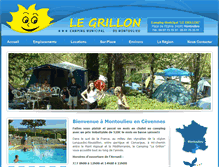 Tablet Screenshot of camping.montoulieu.fr